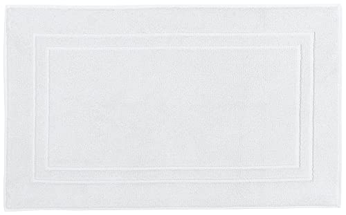 Erwin Müller Walk-Frottier Badteppich Konstanz weiß Größe 70x120 cm - besonders flaumig, voluminös, trittweich, strapazierfähig und saugstark, 100% Baumwolle von Erwin Müller