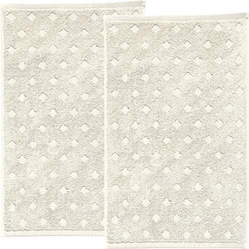 Erwin Müller Walk-Frottier Gästetuch 2er-Pack Baden Baden - extra saugstark, schnell trocknend, samtweich, mit Schlaufe - Natur Größe 30x50 cm von Erwin Müller