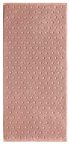 Erwin Müller Walk-Frottier Handtuch Baden Baden Altrosa Größe 50x100 cm - extra saugstark, schnell trocknend, samtweich, beidseitige Schlaufen von Erwin Müller