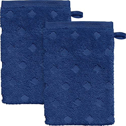 Erwin Müller Walk-Frottier Waschhandschuh 2er-Pack Baden Baden - extra saugstark, schnell trocknend, samtweich - dunkelblau Größe 15x21 cm Erwin Müller Walk-Frottier Waschhandschuh 2er-Pack Baden Baden - extra saugstark, schnell trocknend, samtweich - dunkelblau Größe 15x21 cm von Erwin Müller