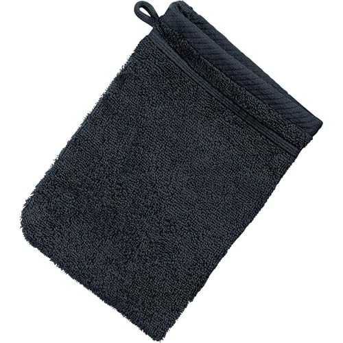 Erwin Müller Waschhandschuh, Waschlappen Heidelberg 10er- Pack, 100% Baumwolle schwarz Größe 15x21 cm - weiche Qualität, saugstark und strapazierfähig - praktisch durch Schlaufe Erwin Müller Waschhandschuh, Waschlappen Heidelberg 10er- Pack, 100% Baumwolle schwarz Größe 15x21 cm - weiche Qualität, saugstark und strapazierfähig - praktisch durch Schlaufe von Erwin Müller