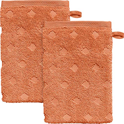 Erwin Müller Walk-Frottier Waschhandschuh 2er-Pack Baden Baden - extra saugstark, schnell trocknend, samtweich - orange Größe 15x21 cm Erwin Müller Walk-Frottier Waschhandschuh 2er-Pack Baden Baden - extra saugstark, schnell trocknend, samtweich - orange Größe 15x21 cm von Erwin Müller