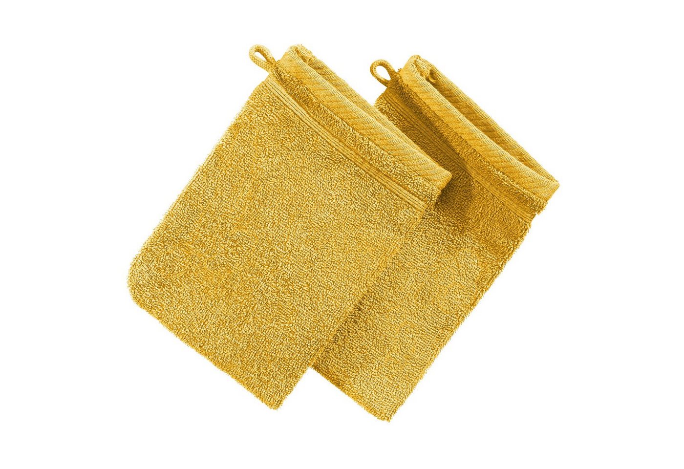 Erwin Müller Waschhandschuh Waschhandschuh "Heidelberg" 2er-Pack, Frottier, Walk-Frottier Uni von Erwin Müller