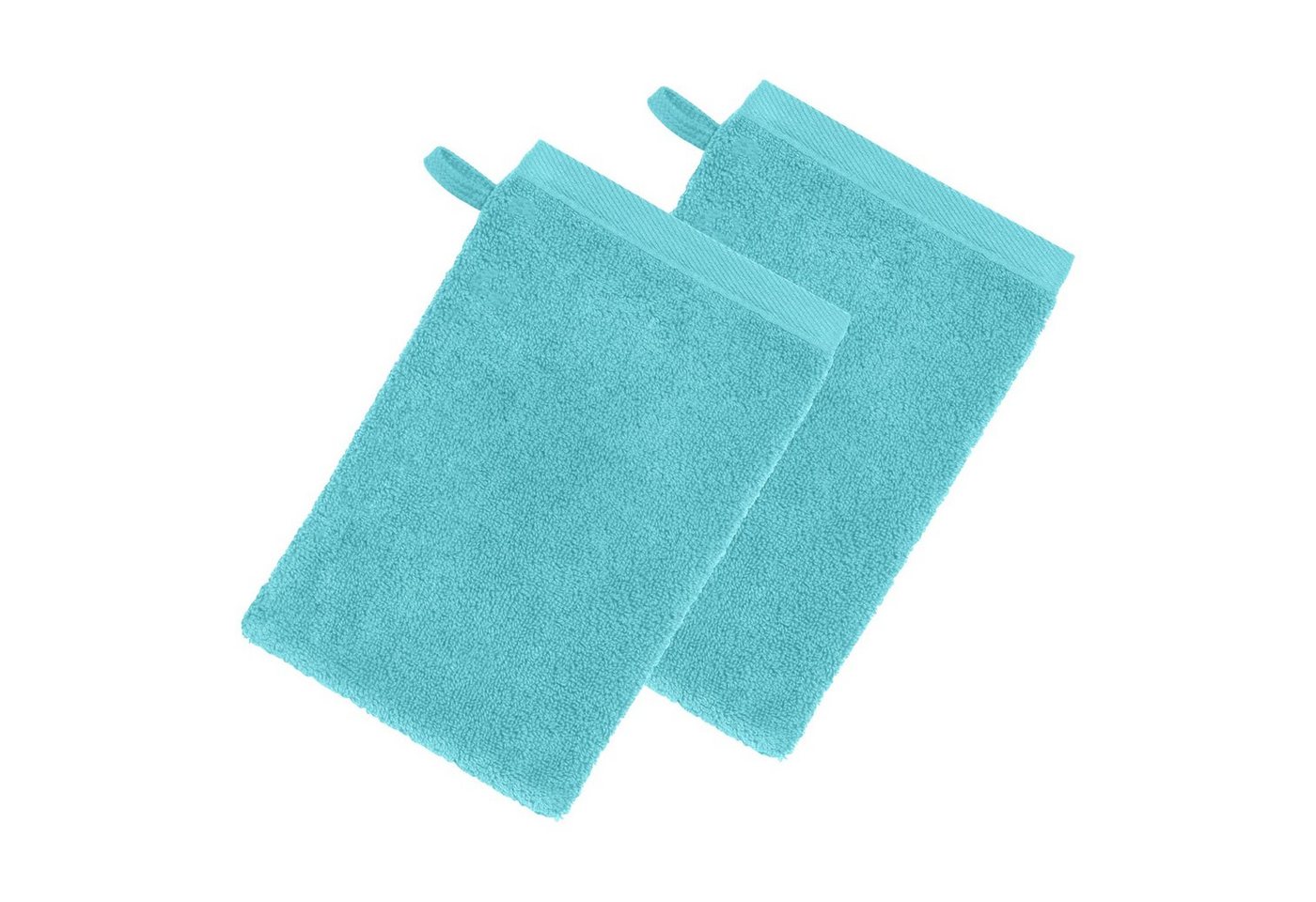 Erwin Müller Waschhandschuh Waschhandschuh "Heidenheim" 2er-Pack, Frottier, Walk-Frottier Uni von Erwin Müller