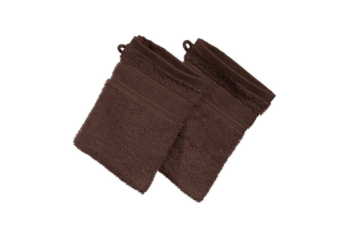 Erwin Müller Waschhandschuh Waschhandschuh "Karlsruhe" 2er-Pack, Frottier, Walk-Frottier Uni von Erwin Müller