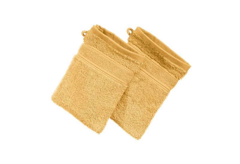 Erwin Müller Waschhandschuh Waschhandschuh "Karlsruhe" 2er-Pack, Frottier, Walk-Frottier Uni von Erwin Müller