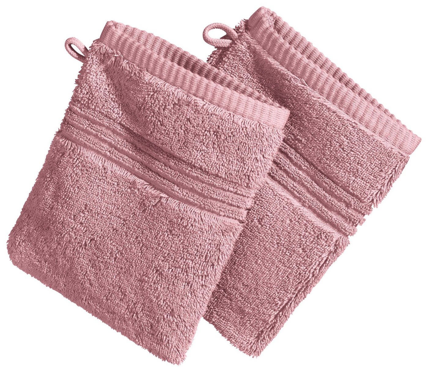Erwin Müller Waschhandschuh Waschhandschuh "Konstanz" 2er-Pack, Frottier, Walk-Frottier Uni von Erwin Müller