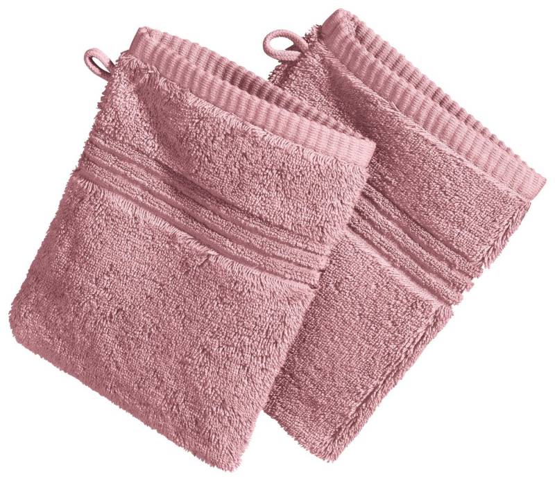 Erwin Müller Waschhandschuh Waschhandschuh "Konstanz" 2er-Pack, Frottier, Walk-Frottier Uni von Erwin Müller