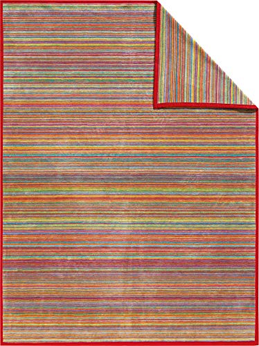 Erwin Müller Wohndecke Pescara Baumwollmischung rot Größe 150x200 cm von Erwin Müller
