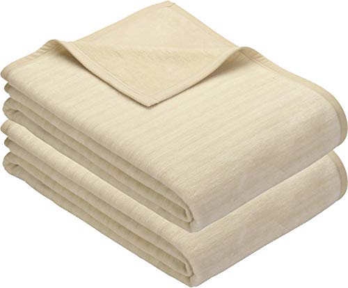 Erwin Müller Wohndecke Rimini 2er-Pack Baumwollmischung beige Größe 100x150 cm Erwin Müller Wohndecke Rimini 2er-Pack Baumwollmischung beige Größe 100x150 cm von Erwin Müller