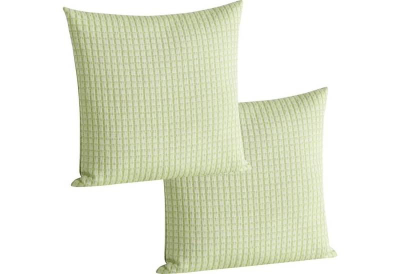 Erwin Müller Kissenbezug Kissenhülle 2er-Pack, Karo von Erwin Müller