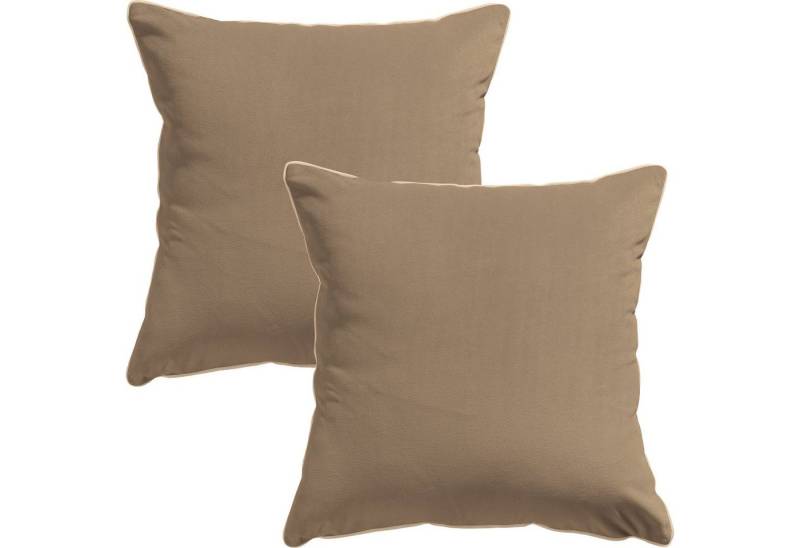 Erwin Müller Kissenbezug Kissenhülle "Manchester" 2er-Pack, Velours Uni von Erwin Müller