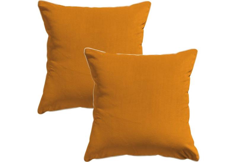 Erwin Müller Kissenbezug Kissenhülle "Manchester" 2er-Pack, Velours Uni von Erwin Müller