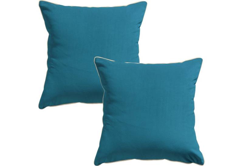 Erwin Müller Kissenbezug Kissenhülle "Manchester" 2er-Pack, Velours Uni von Erwin Müller