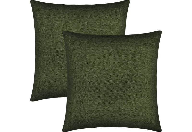 Erwin Müller Kissenbezug Kissenhülle "York" 2er-Pack, Chenille Uni von Erwin Müller