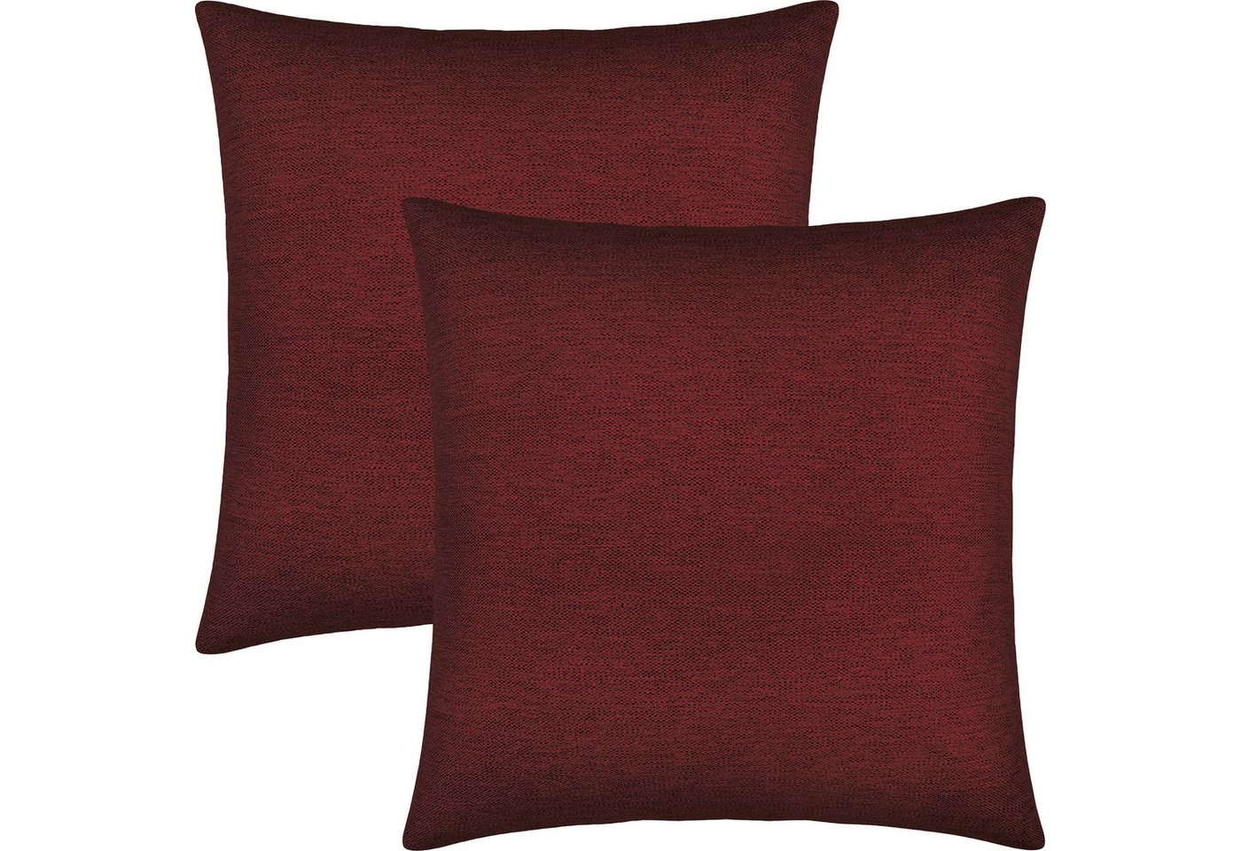 Erwin Müller Kissenbezug Kissenhülle "York" 2er-Pack, Chenille Uni von Erwin Müller
