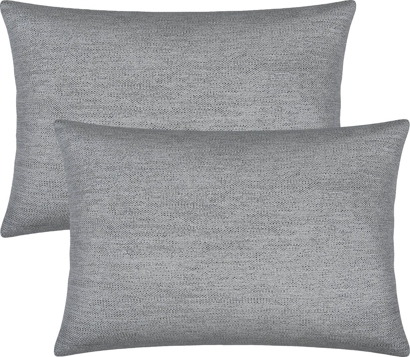 Erwin Müller Kissenbezug Kissenhülle "York" 2er-Pack, Chenille Uni von Erwin Müller