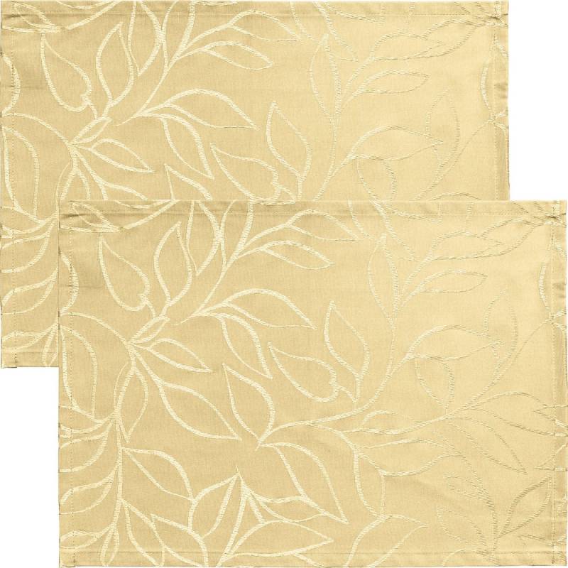 Erwin Müller Platzset Outdoor-Tischset "Terrassa" 2er-Pack, (2-St), abwaschbar Blatt von Erwin Müller