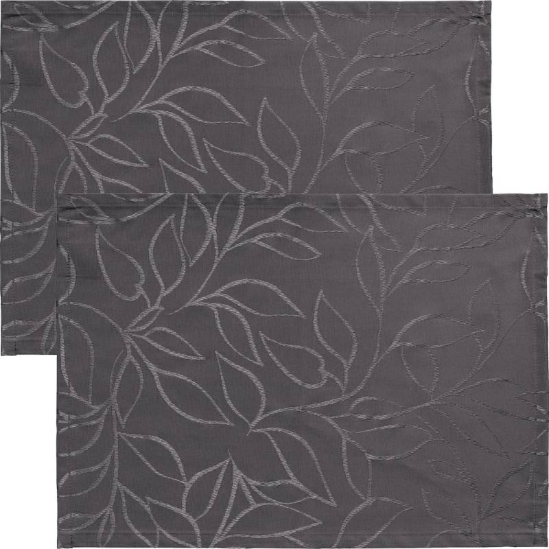 Erwin Müller Platzset Outdoor-Tischset "Terrassa" 2er-Pack, abwaschbar Blatt von Erwin Müller