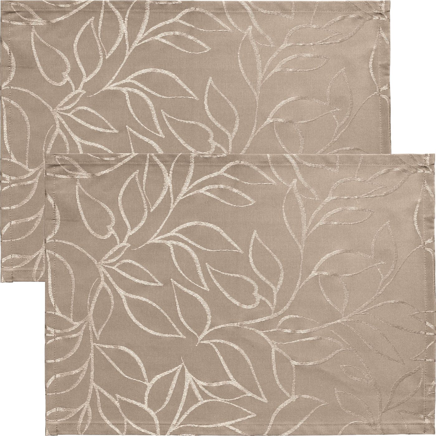 Erwin Müller Platzset Outdoor-Tischset "Terrassa" 2er-Pack, abwaschbar Blatt von Erwin Müller