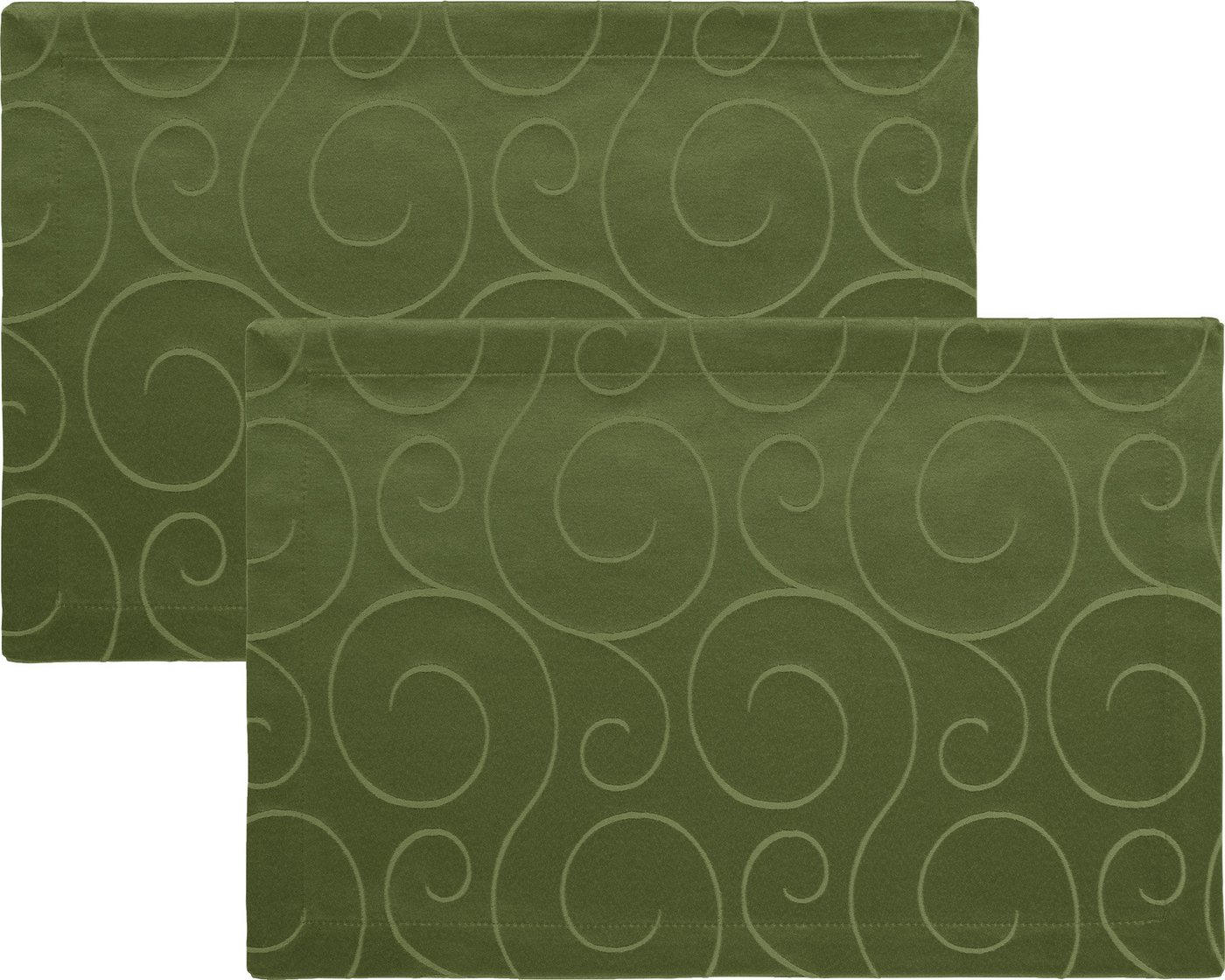 Erwin Müller Platzset Tischset 2er-Pack, Damast Uni von Erwin Müller