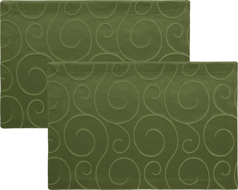 Erwin Müller Platzset Tischset 2er-Pack, Damast Uni von Erwin Müller