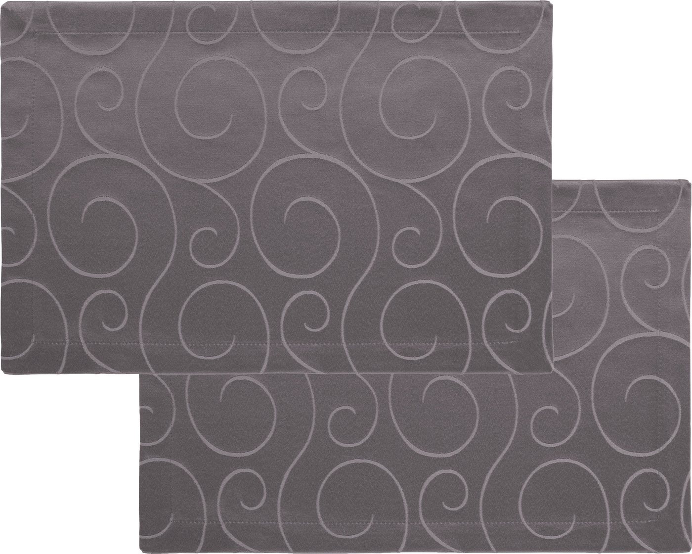 Erwin Müller Platzset Tischset 2er-Pack, Damast Uni von Erwin Müller