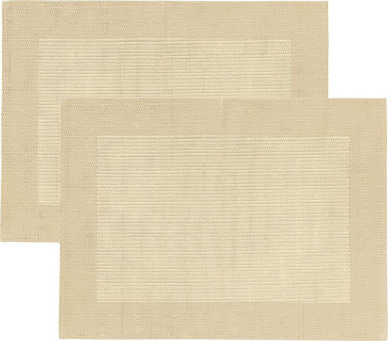 Erwin Müller Platzset Tischset "Lissabon" 2er-Pack, (2-St), abwaschbar Uni von Erwin Müller