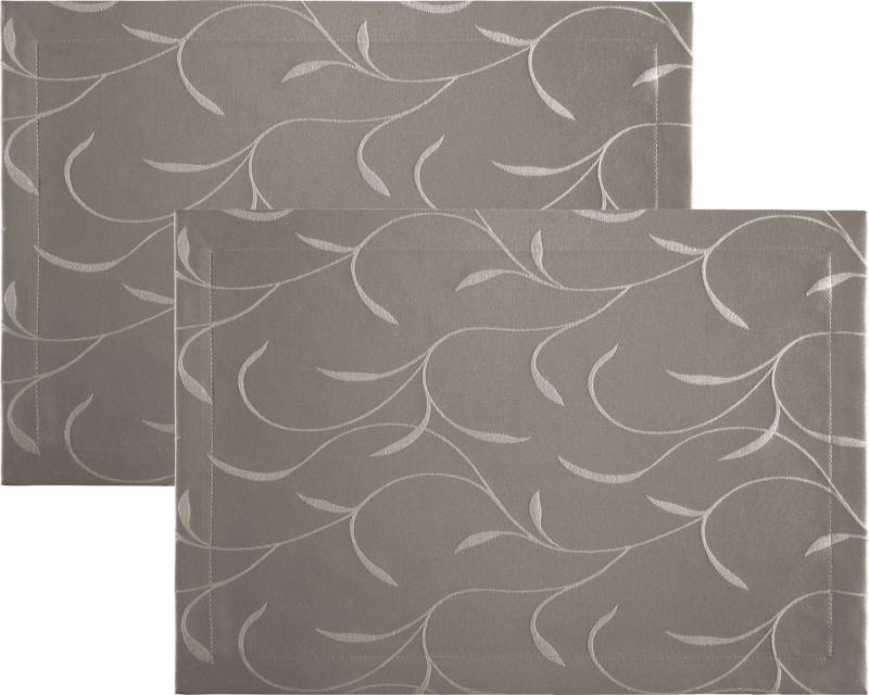 Erwin Müller Platzset Tischset 2er-Pack, fleckabweisend Uni von Erwin Müller