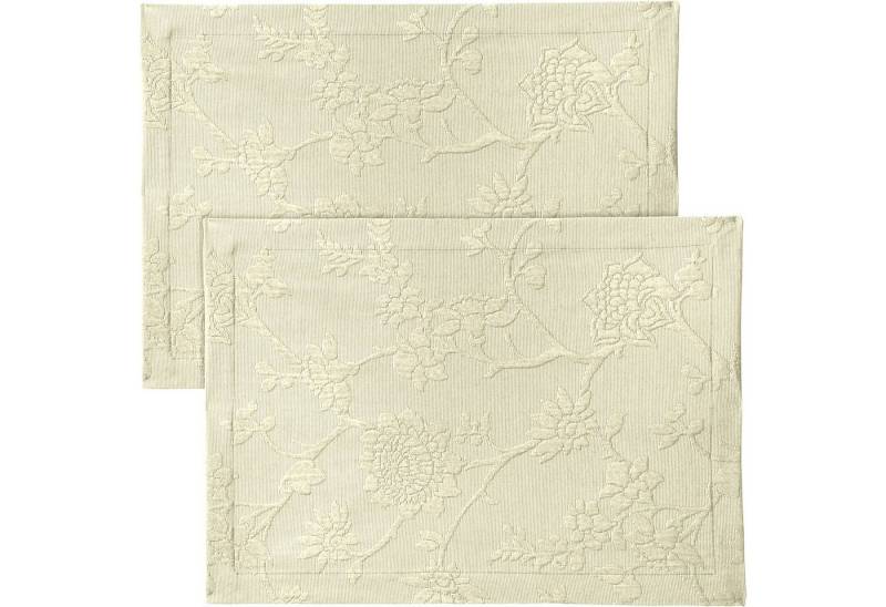 Erwin Müller Platzset Tischset "Arnsberg" 2er-Pack, (2-St), bügelleicht Uni von Erwin Müller