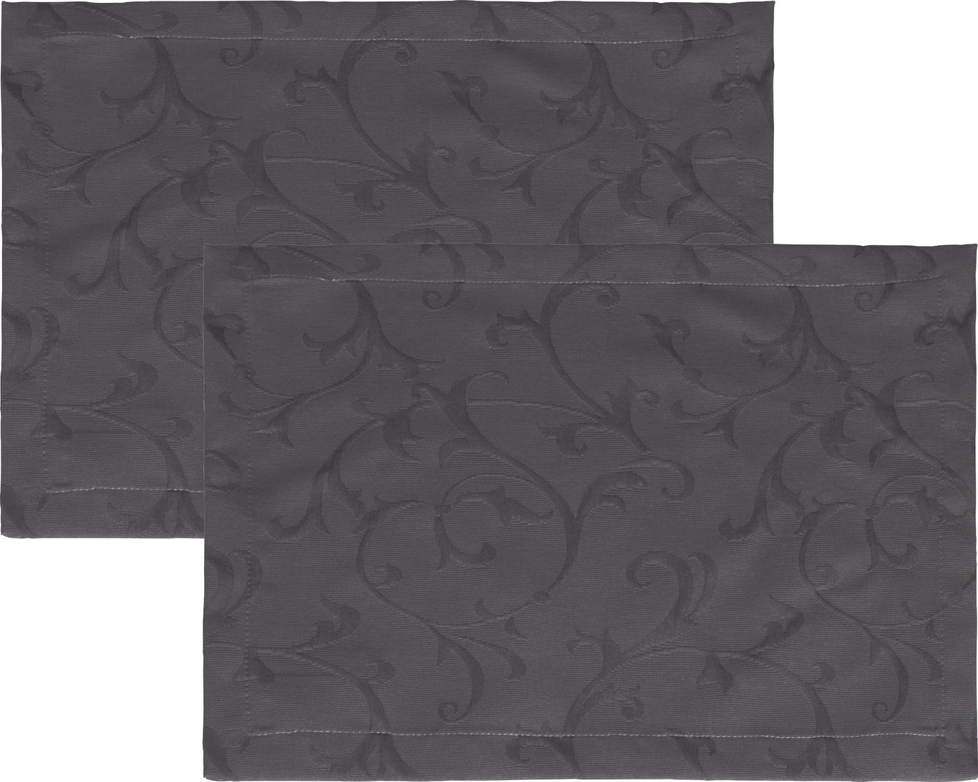 Erwin Müller Platzset Tischset "Düsseldorf" 2er-Pack, bügelfrei Uni von Erwin Müller