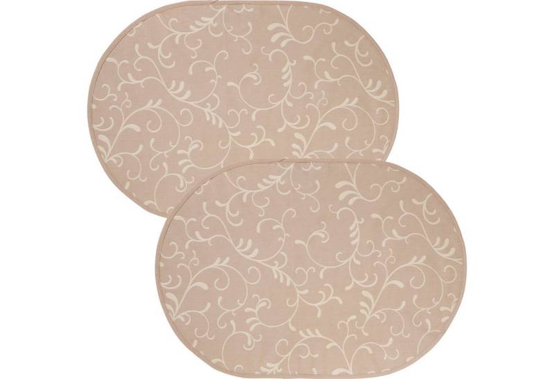 Erwin Müller Platzset Tischset "Essen" 2er-Pack, abwaschbar Ranke von Erwin Müller