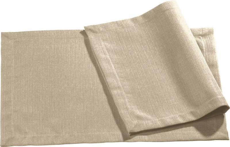 Erwin Müller Platzset Tischset "Krefeld" 2er-Pack, (2-St), fleckabweisend Uni von Erwin Müller