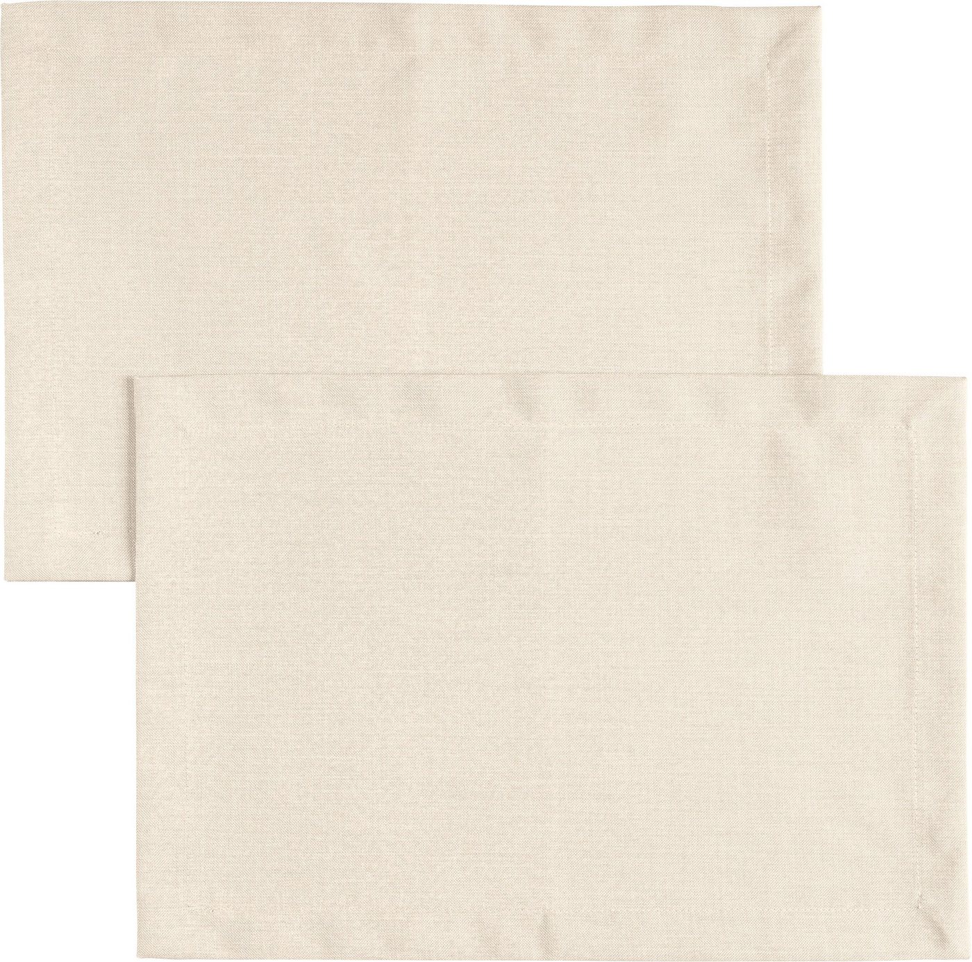 Erwin Müller Platzset Tischset "Madrid" 2er-Pack, (2-St), fleckabweisend Uni von Erwin Müller
