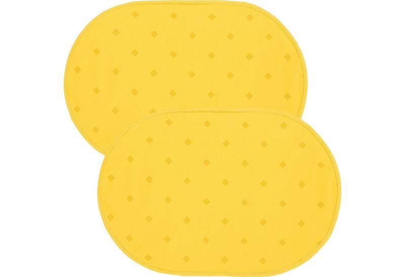Erwin Müller Platzset Tischset "Neuss" 2er-Pack, (2-St), abwaschbar Uni von Erwin Müller