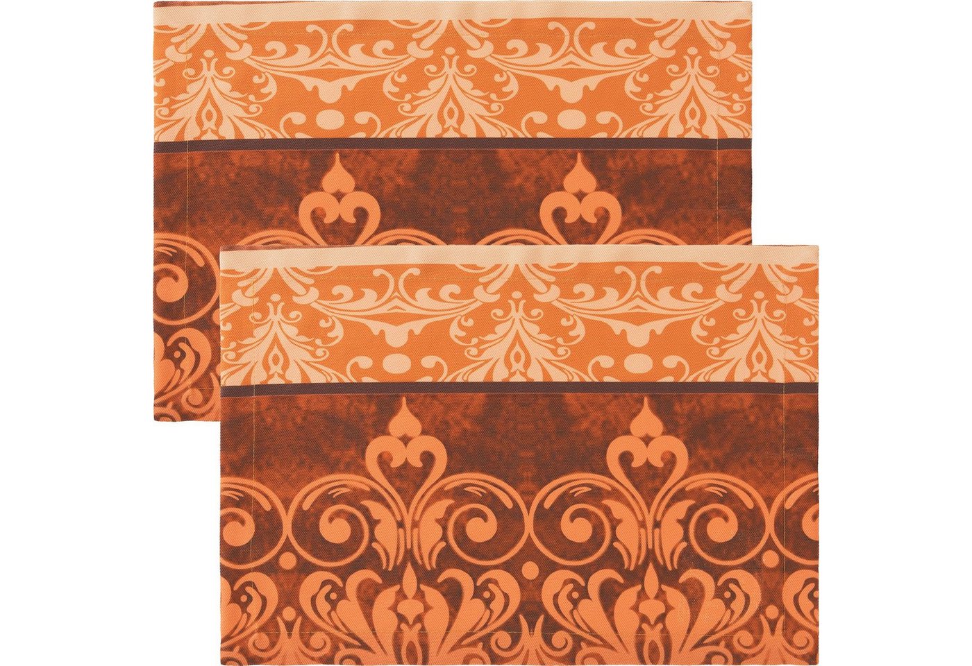 Erwin Müller Platzset Tischsets "Paisley" im 2er-Pack, fleckabweisend Ornamente von Erwin Müller