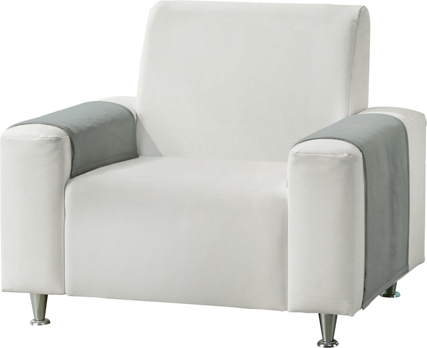 Erwin Müller Sofaläufer Armlehnenschoner "Triest" 2er-Pack, Baumwollmischung Uni von Erwin Müller