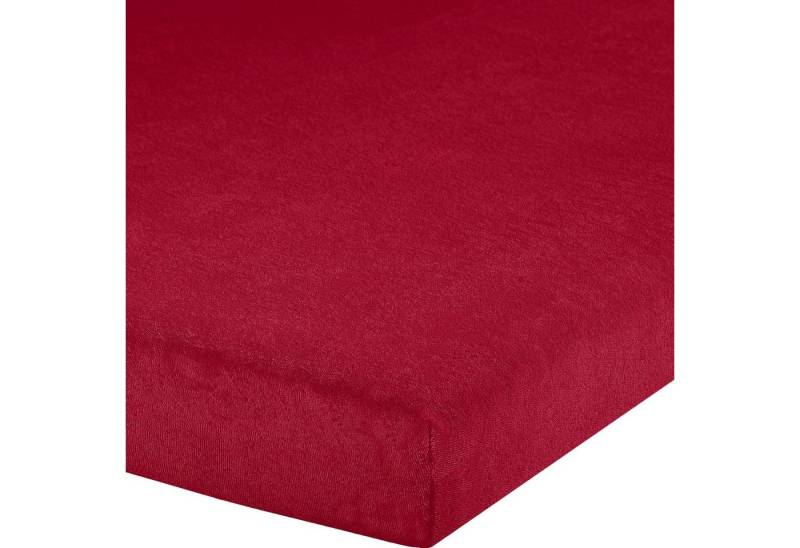 Erwin Müller Spannbettlaken Topper-Spannbettlaken "Füssen", Frottee, Gummizug: Rundumgummi, (1 Stück), Frottee-Stretch Uni von Erwin Müller