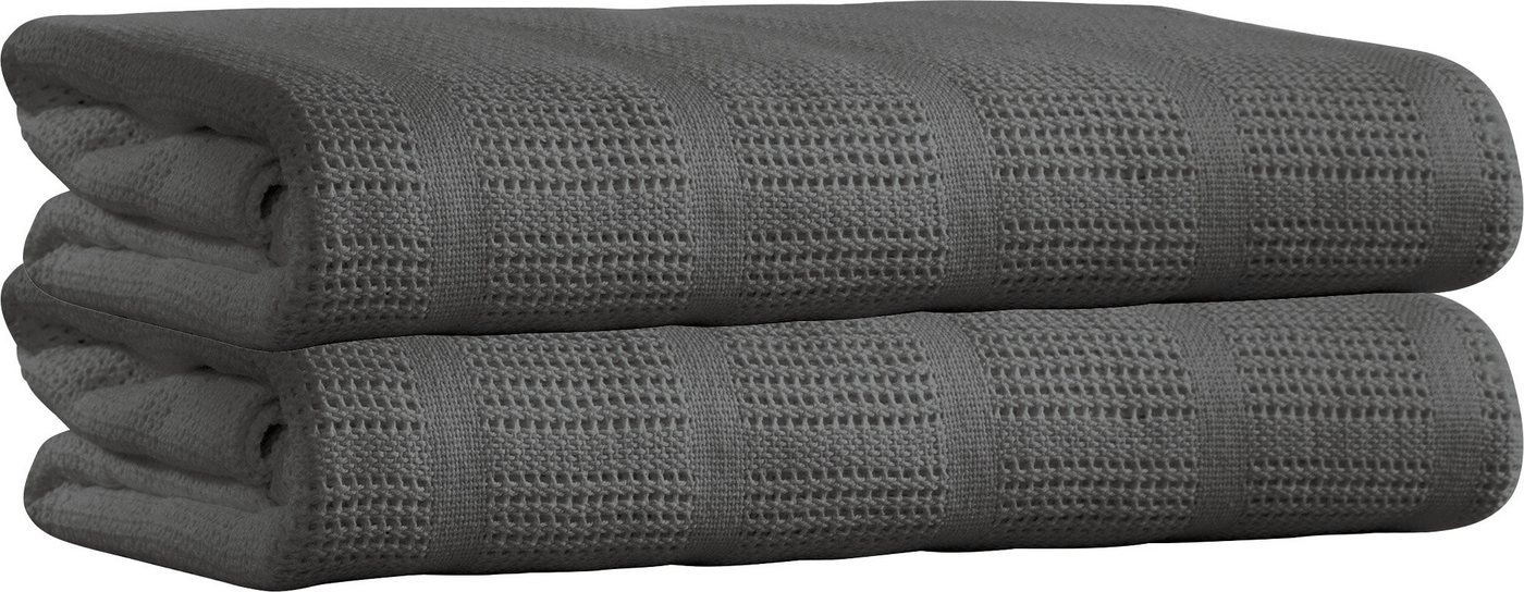 Wohndecke Sommerdecke "Trient" 2er-Pack, Erwin Müller, Baumwolle Uni von Erwin Müller