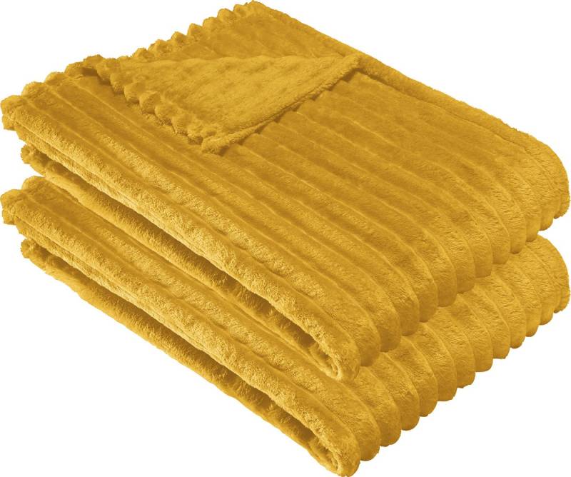 Wohndecke Wohndecke "Aosta" 2er-Pack, Erwin Müller, Fleece in Cordoptik Uni Wohndecke Wohndecke "Aosta" 2er-Pack, Erwin Müller, Fleece in Cordoptik Uni von Erwin Müller