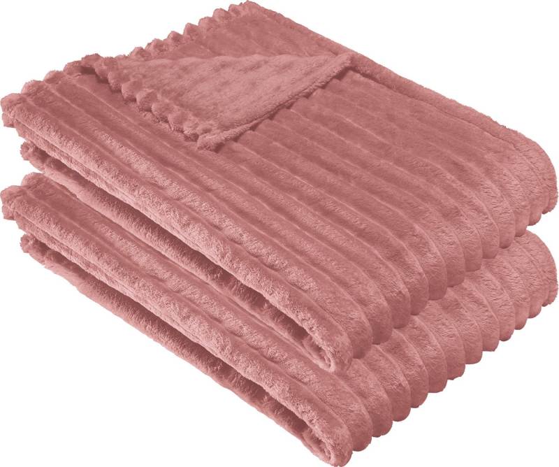 Wohndecke Wohndecke "Aosta" 2er-Pack, Erwin Müller, Fleece in Cordoptik Uni Wohndecke Wohndecke "Aosta" 2er-Pack, Erwin Müller, Fleece in Cordoptik Uni von Erwin Müller