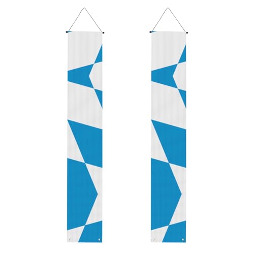 Bayerische Flagge, Willkommensbanner zum Aufhängen, vertikale Flaggen, Party-Veranda-Schild, für Innen- und Außenbereich, 180 x 30 cm Bayerische Flagge, Willkommensbanner zum Aufhängen, vertikale Flaggen, Party-Veranda-Schild, für Innen- und Außenbereich, 180 x 30 cm von Erwqavc