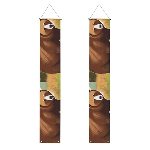 Brauner Bär Walking Print Willkommensbanner zum Aufhängen, vertikale Flaggen, Party-Veranda-Schild, für Innen- und Außenbereich, Dekoration, 180 x 30 cm Brauner Bär Walking Print Willkommensbanner zum Aufhängen, vertikale Flaggen, Party-Veranda-Schild, für Innen- und Außenbereich, Dekoration, 180 x 30 cm von Erwqavc
