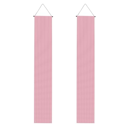Einfarbiges rosa Willkommensbanner zum Aufhängen, vertikale Flaggen, Party-Veranda-Schild, für Innen- und Außenbereich, 180 x 30 cm von Erwqavc