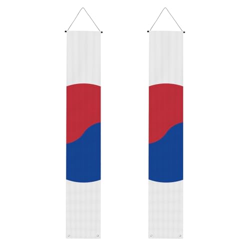 Flagge der Republik Korea, Willkommensbanner zum Aufhängen, vertikale Flaggen, Party-Veranda-Schild, für Innen- und Außenbereich, 180 x 30 cm Flagge der Republik Korea, Willkommensbanner zum Aufhängen, vertikale Flaggen, Party-Veranda-Schild, für Innen- und Außenbereich, 180 x 30 cm von Erwqavc