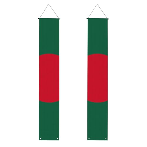 Flagge von Bangladesch Druck Willkommensbanner vertikale Flaggen Party Veranda Schild für Innen- und Außenbereich, 180 x 30 cm Flagge von Bangladesch Druck Willkommensbanner vertikale Flaggen Party Veranda Schild für Innen- und Außenbereich, 180 x 30 cm von Erwqavc