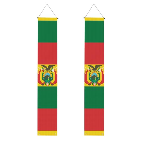 Flagge von Bolivien, Willkommensbanner zum Aufhängen, vertikale Flaggen, Party-Veranda-Schild, für Innen- und Außenbereich, 180 x 30 cm Flagge von Bolivien, Willkommensbanner zum Aufhängen, vertikale Flaggen, Party-Veranda-Schild, für Innen- und Außenbereich, 180 x 30 cm von Erwqavc