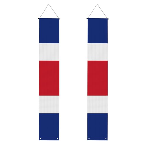 Flagge von Costa Rica, Aufdruck, Willkommensbanner, vertikale Flaggen, Party-Veranda-Schild, für Innen- und Außenbereich, 180 x 30 cm Flagge von Costa Rica, Aufdruck, Willkommensbanner, vertikale Flaggen, Party-Veranda-Schild, für Innen- und Außenbereich, 180 x 30 cm von Erwqavc