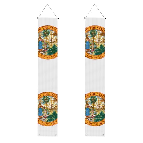Flagge von Florida Druck Willkommensbanner zum Aufhängen, vertikale Flaggen, Party-Veranda-Schild, für Innen- und Außenbereich, 180 x 30 cm Flagge von Florida Druck Willkommensbanner zum Aufhängen, vertikale Flaggen, Party-Veranda-Schild, für Innen- und Außenbereich, 180 x 30 cm von Erwqavc