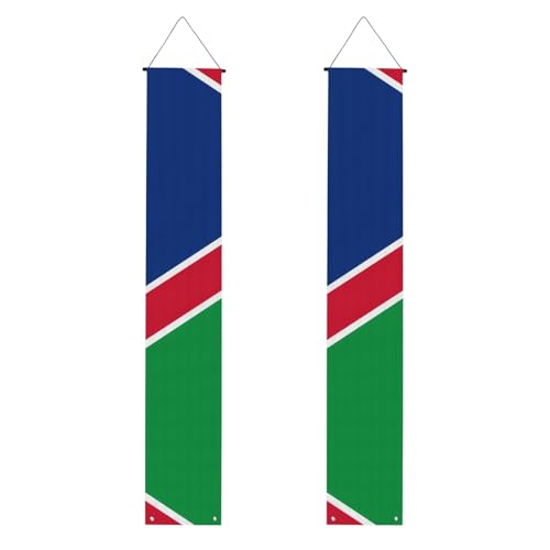 Flagge von Namibia Print Welcome Hanging Banner, vertikale Flaggen Party Veranda Schild, für Innen- und Außenbereich, Dekoration, 180 x 30 cm Flagge von Namibia Print Welcome Hanging Banner, vertikale Flaggen Party Veranda Schild, für Innen- und Außenbereich, Dekoration, 180 x 30 cm von Erwqavc